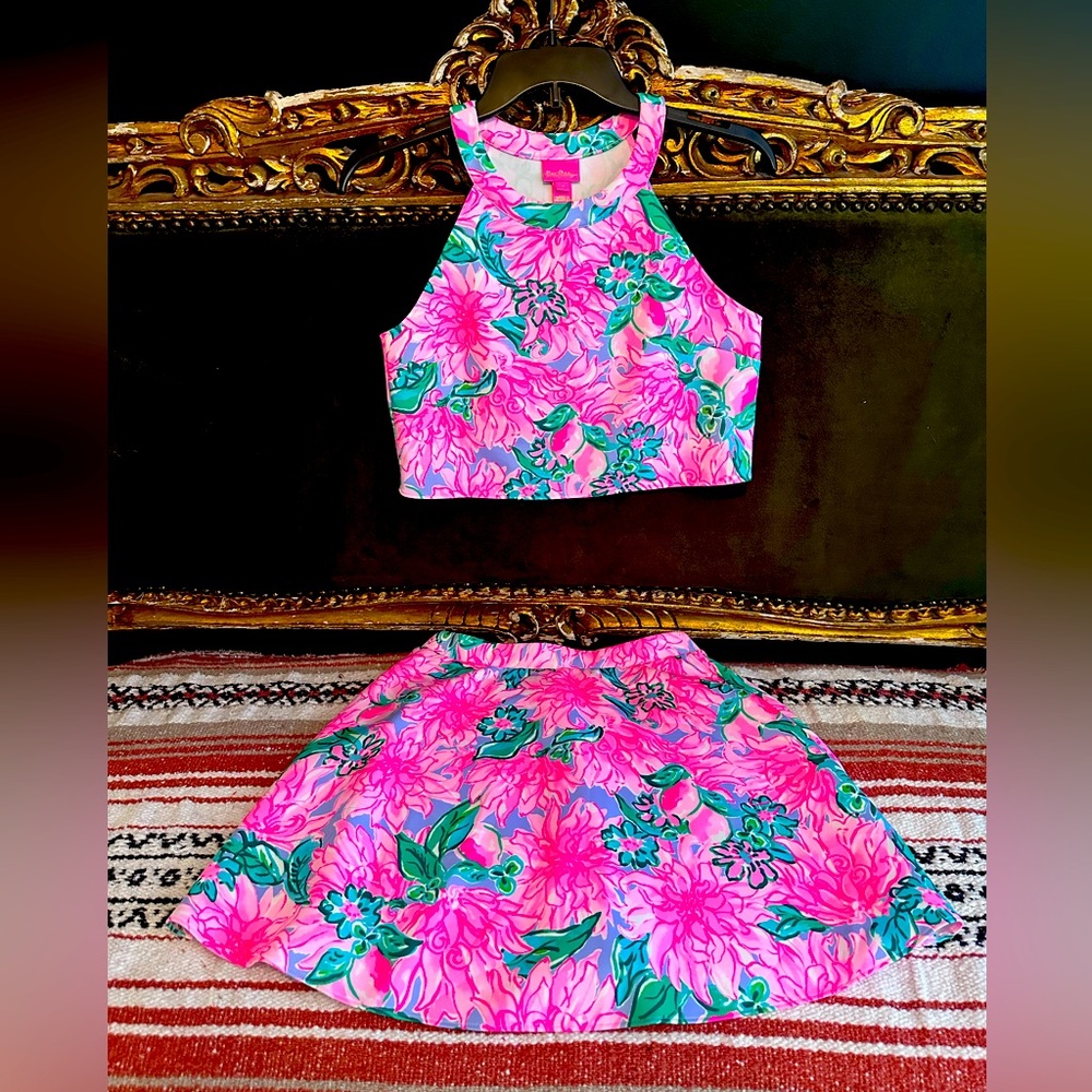 Lily Pulitzer matching skirt and top